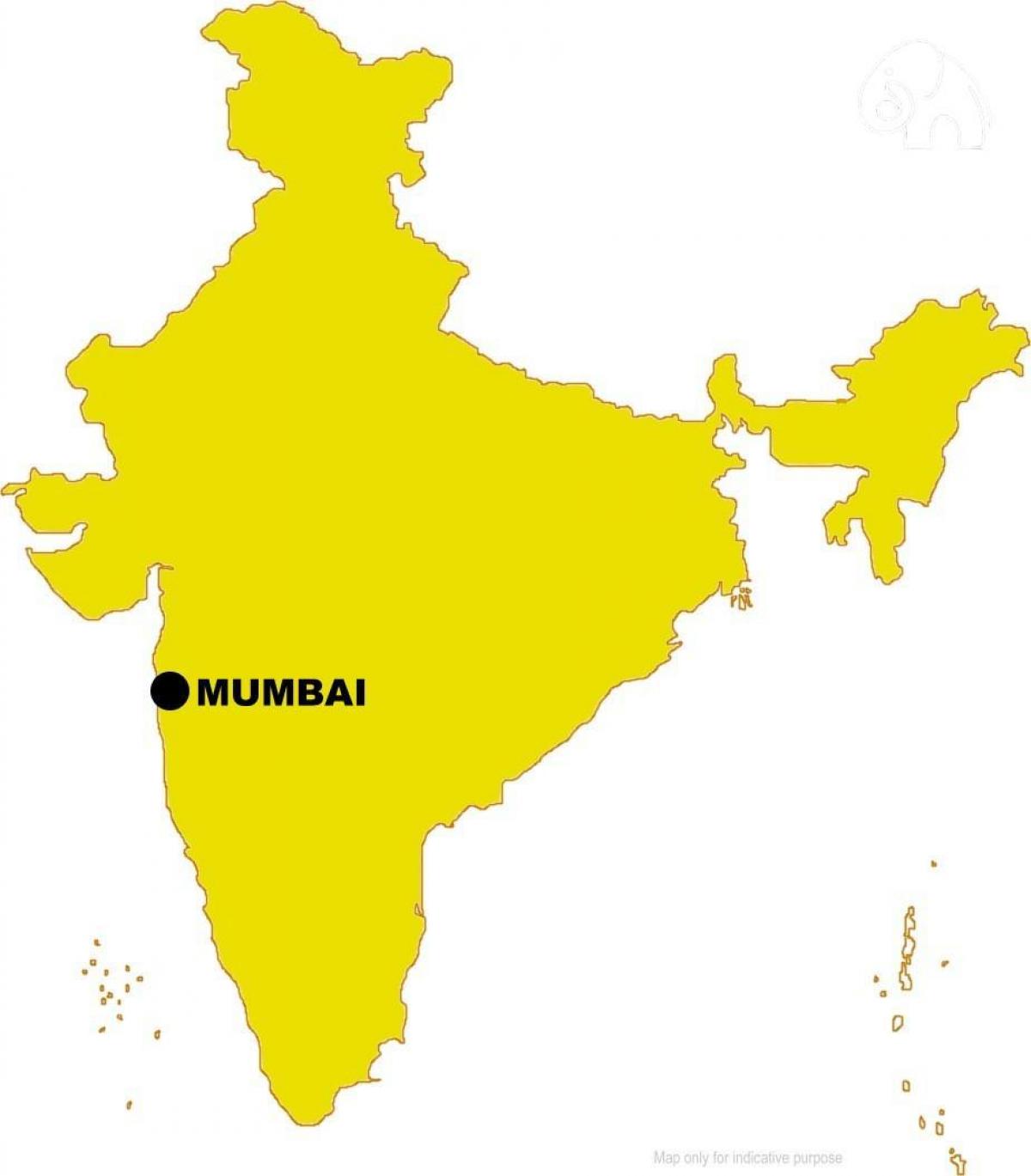 Mumbai dans la carte
