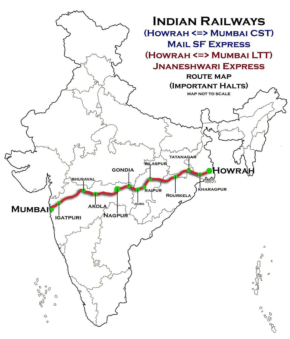 nagpur Mumbai voie express de la carte