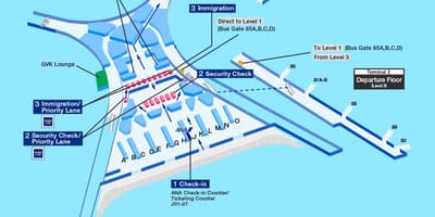 Carte de l'aéroport de Mumbai