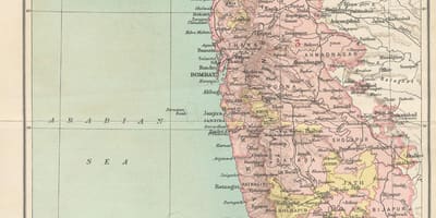 Carte de la présidence de Bombay