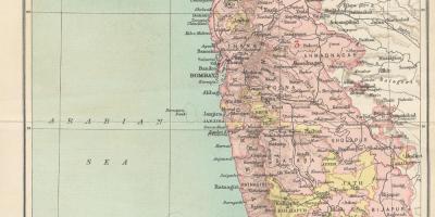 Carte de la présidence de Bombay