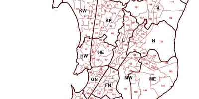 Mumbai carte de la zone sage