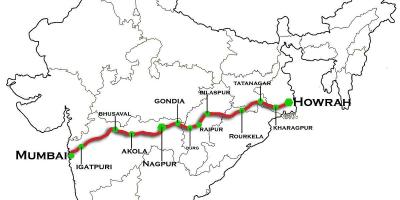 Nagpur Mumbai voie express de la carte